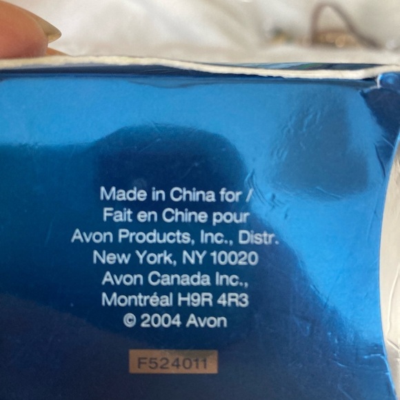 Avon 2004 Vintage Birthstone Rose Pin September Faux Sapphire in Box - Picture 7 of 7